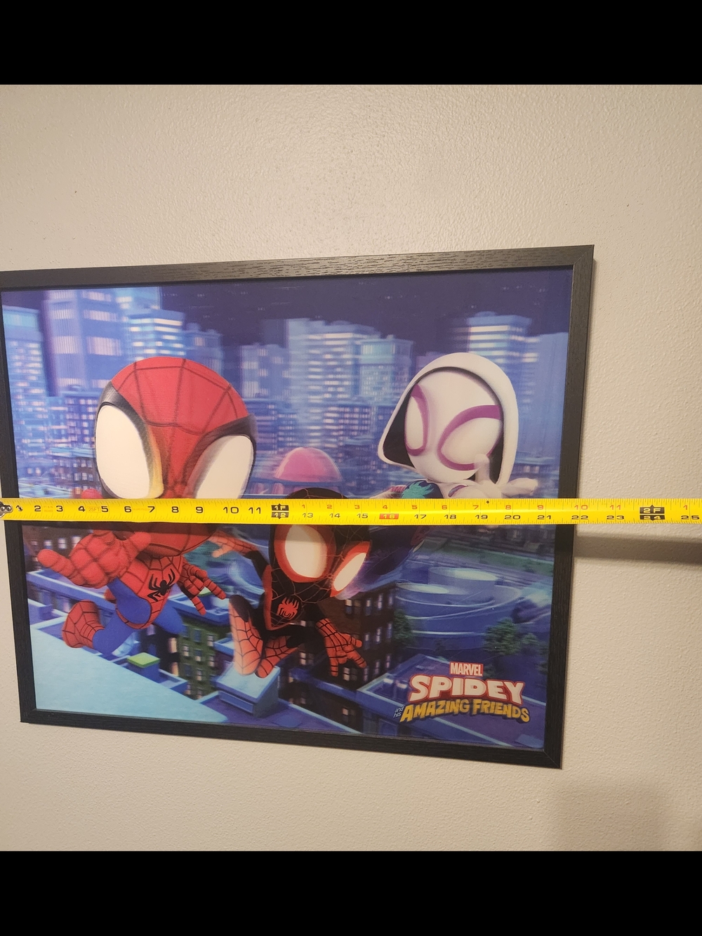 Marvel Spidey and His Amazing Friends Framed Poster - Red, Black, White- 3D - Picture 3 of 3